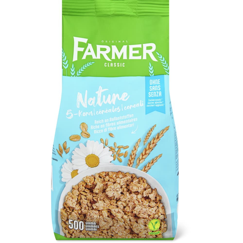 Farmer Classic Knabbermüesli Nature 5 Korn