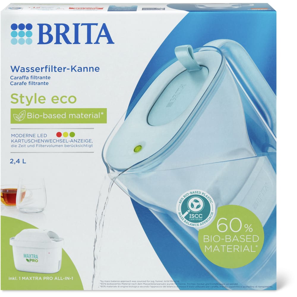 Brita Wasserfilter Krug Eco Glacie blau