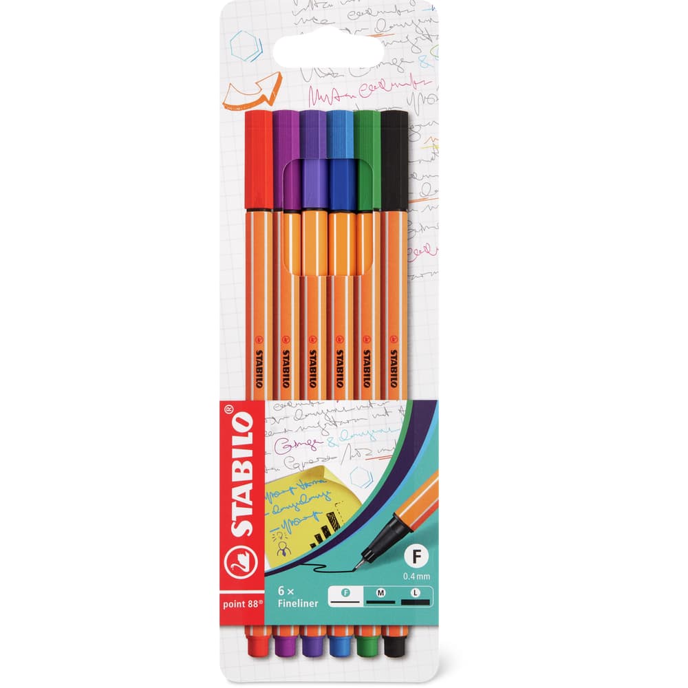 Stabilo Fineliner 6 Stück