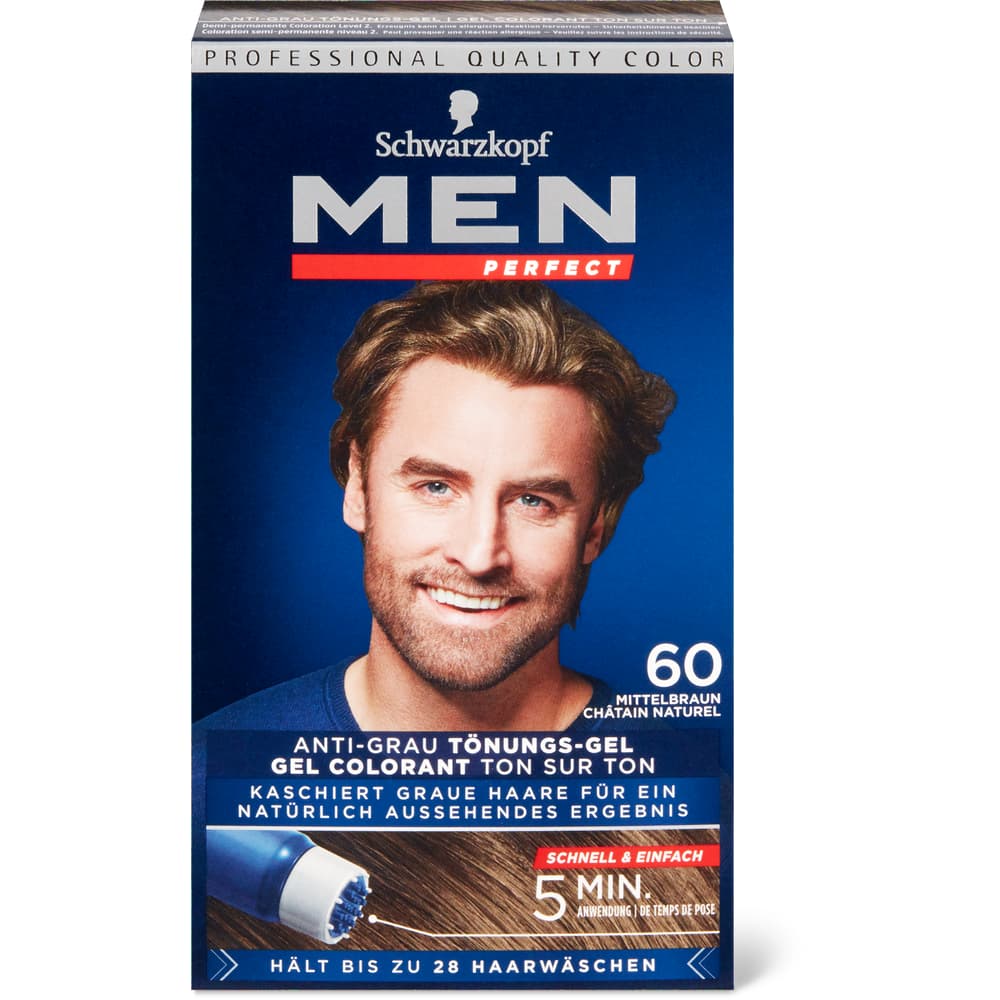 Schwarzkopf Men Perfect Tönungsgel 60 Mittelbraun