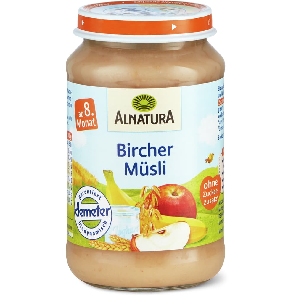Holle Bio Demeter Babygläschen Bircher-Müesli Ab 8 Monaten