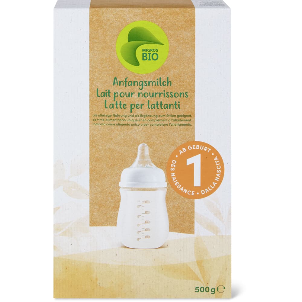 Migros Bio Anfangsmilch Von Geburt an