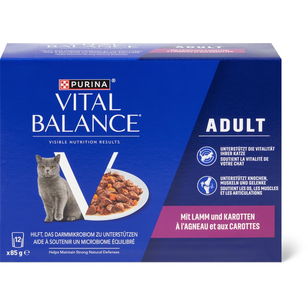 Vital Balance Adult Häppchen in Sauce Lamm & Karotten