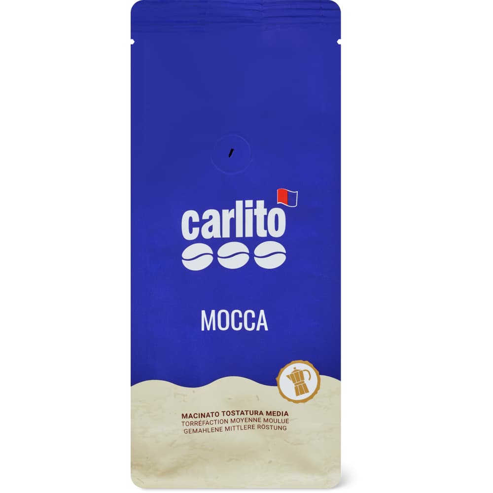 Caffè Carlito Kaffee gemahlen Mocca