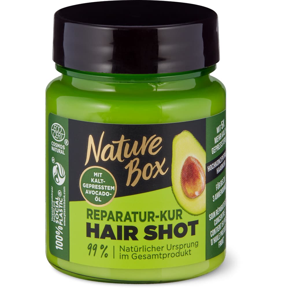 Nature Box · Hair mask · Avocado oil • Migros