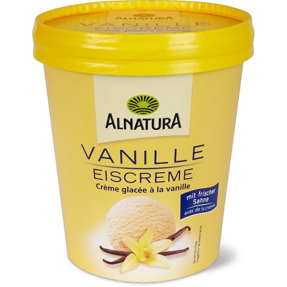 Alnatura Vanille Eiscreme mit frischer Sahne