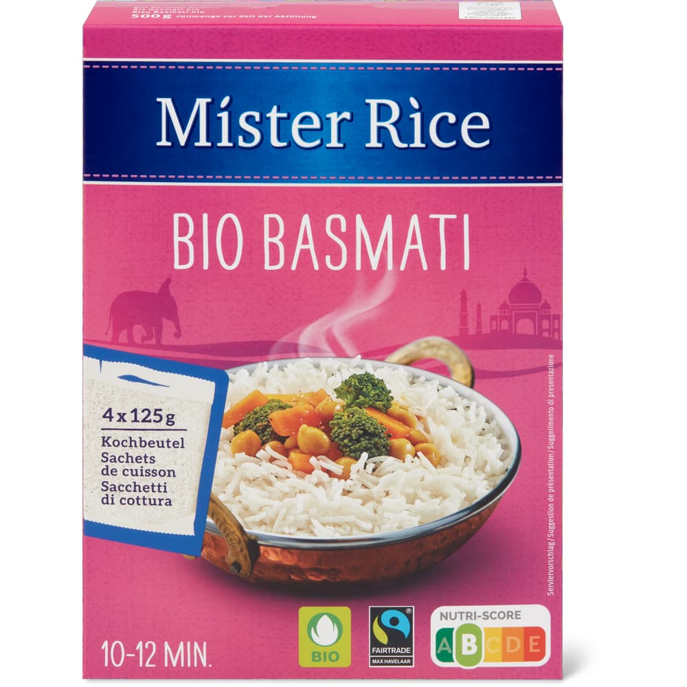 Mister Rice Bio Basmati-Reis Kochbeutel