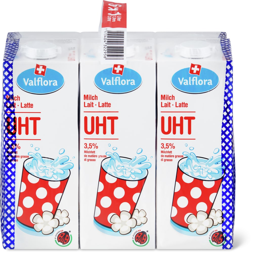 Valflora IP-SUISSE Vollmilch 3.5% Fett UHT