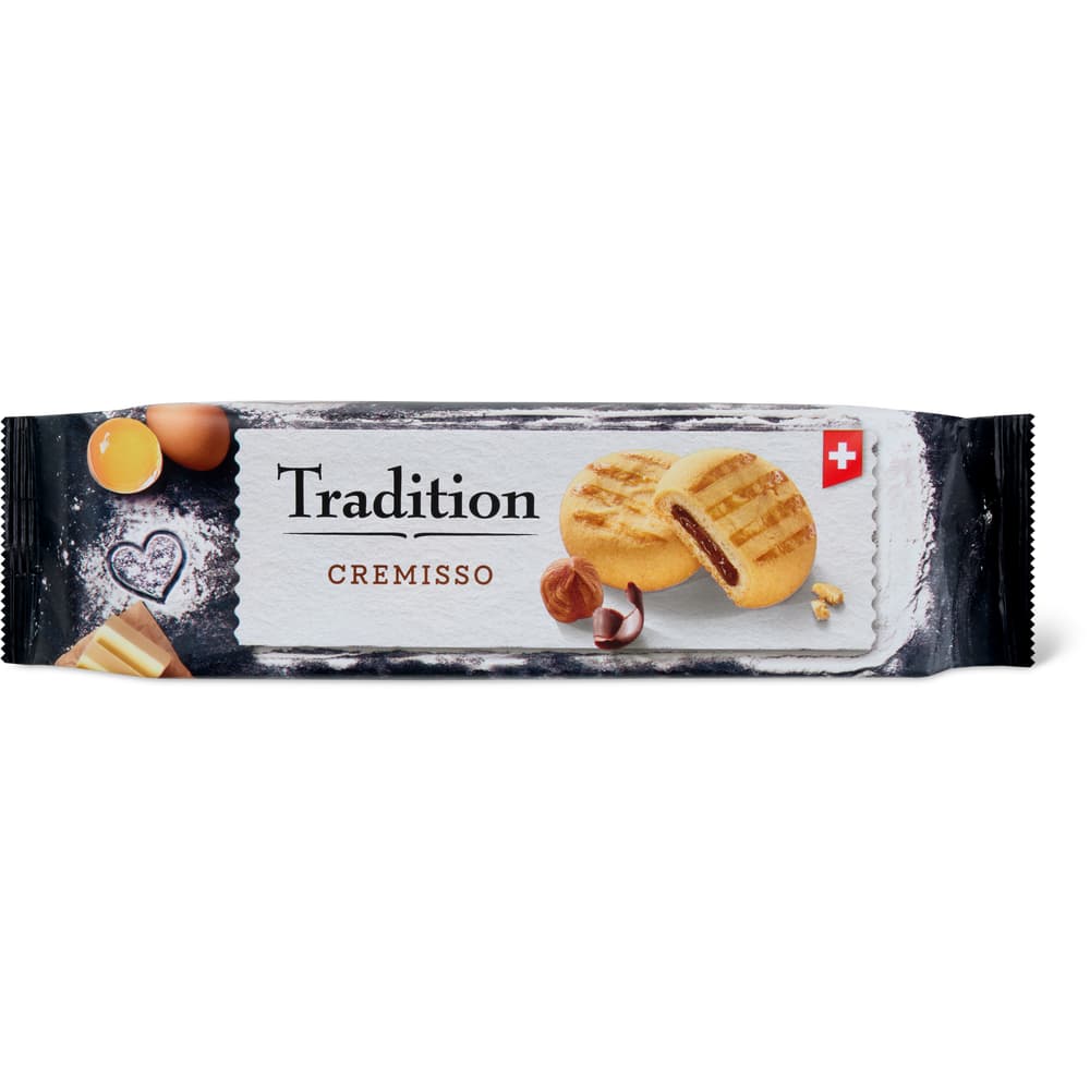 Tradition - Biscuits Mürbegebäck mit Haselnuss-Kakaocrèmefüllung Cremisso
