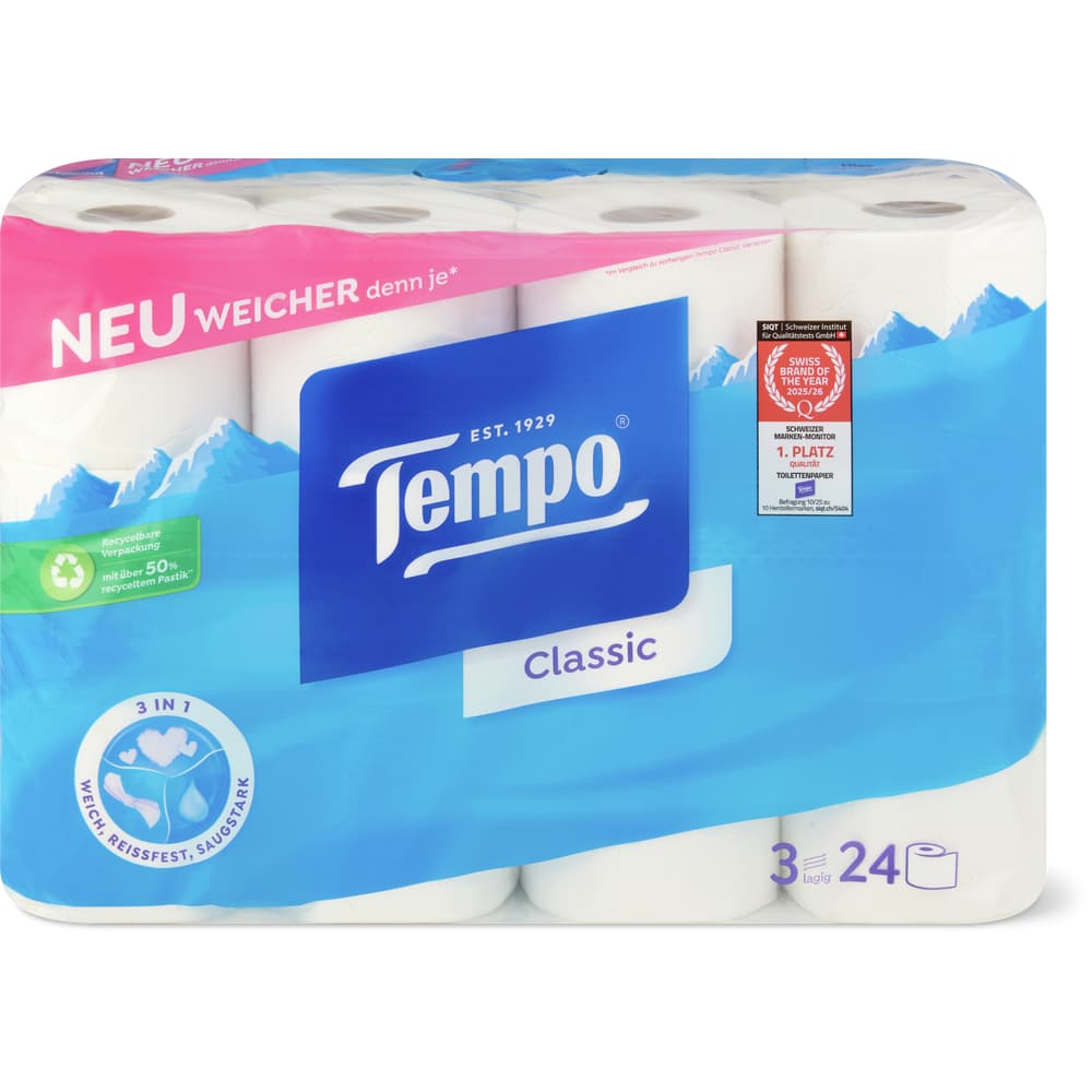 Tempo Tempo Classic Toilettenpapier 24x