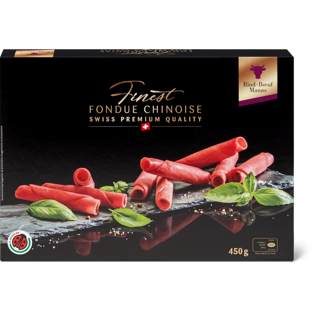 Finest IP-SUISSE Fondue Chinoise Rind dick
