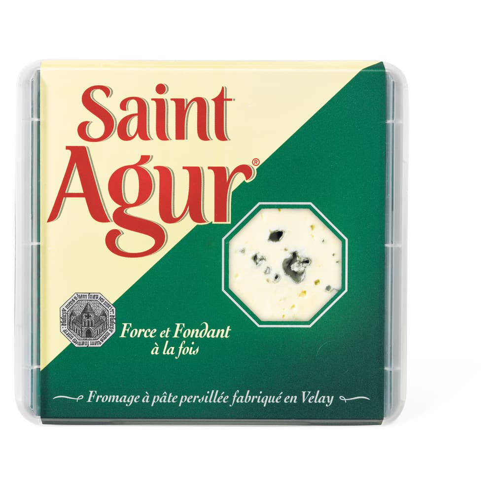 Saint Agur Französischer Blauschimmelweichkäse, mit Rahm, aus pasteurisierter Kuhmilch