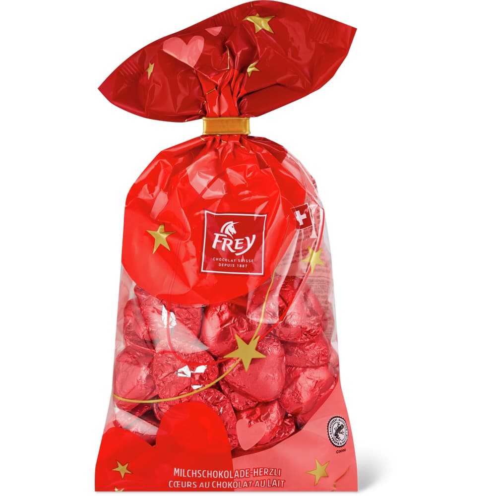 Frey Schokoladen-Herzli Milchschokolade