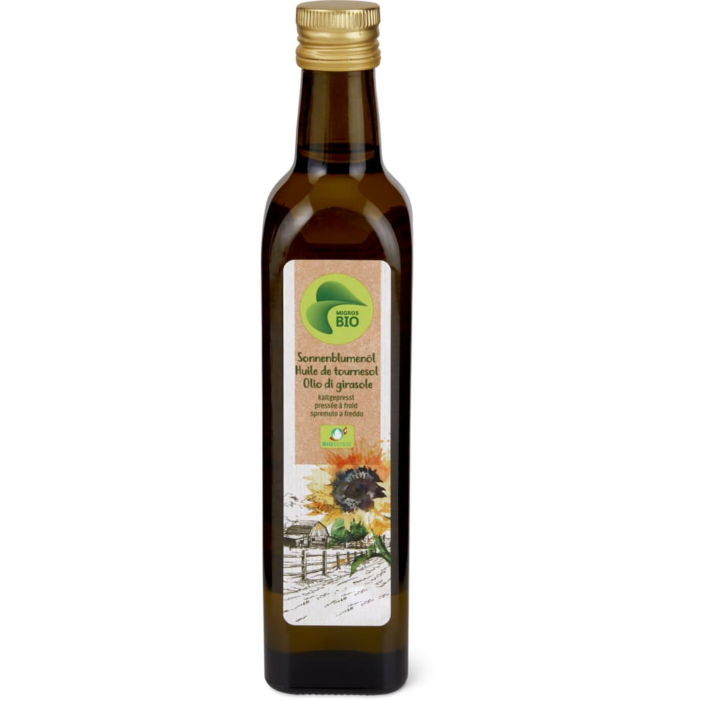 Sonnenblumenöl Bio, kaltgepresst