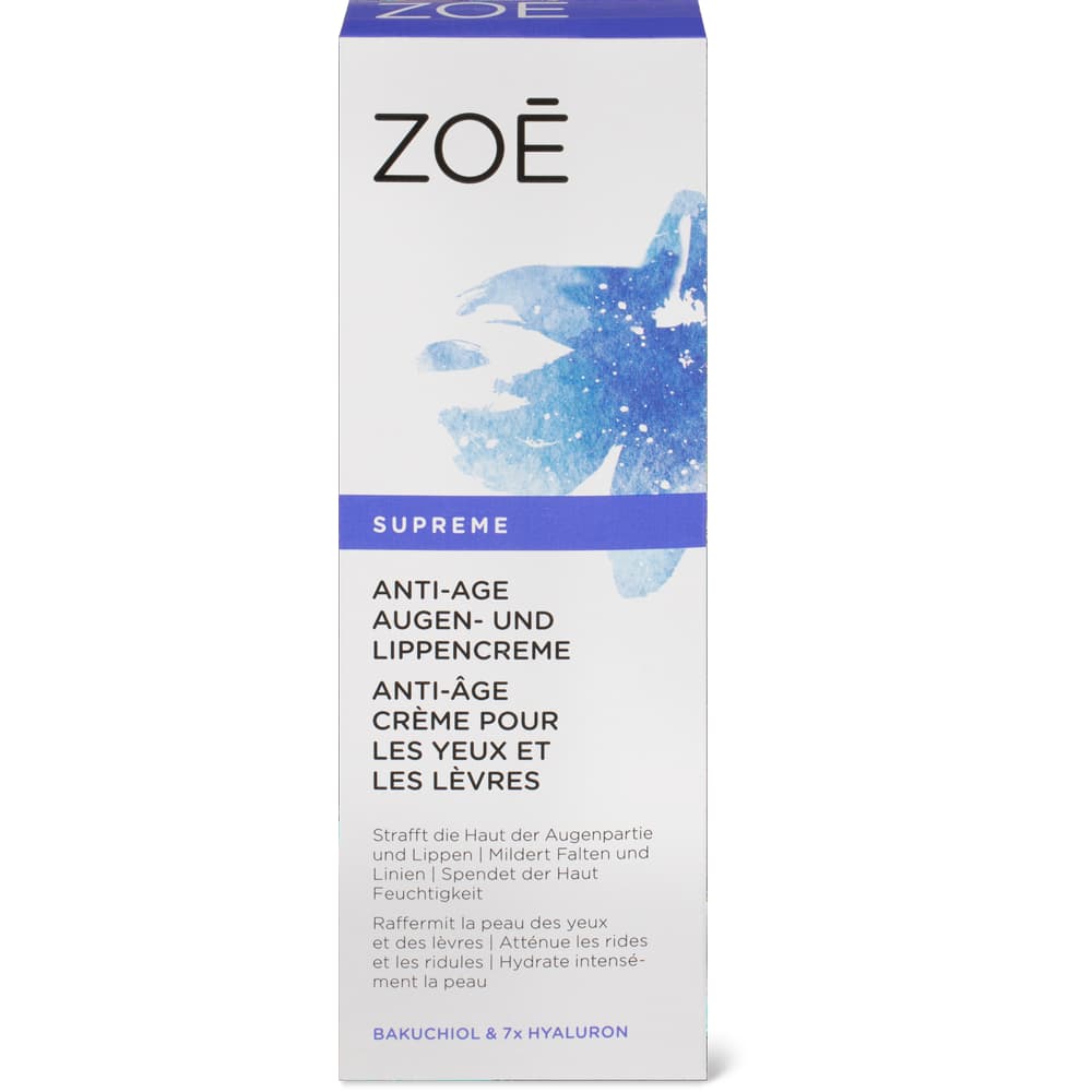 Zoé Supreme Anti-Age Augen- und Lippencreme