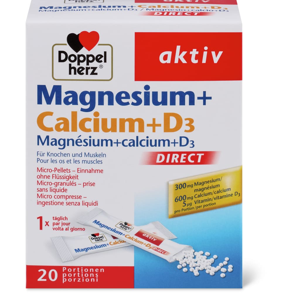 Doppelherz Sticks Calcium & Magnesium & D3