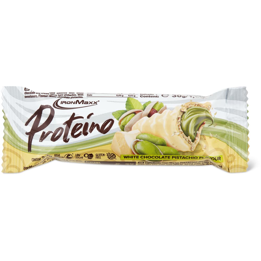 Proteinriegel Proteino White Chocolate Pistachio