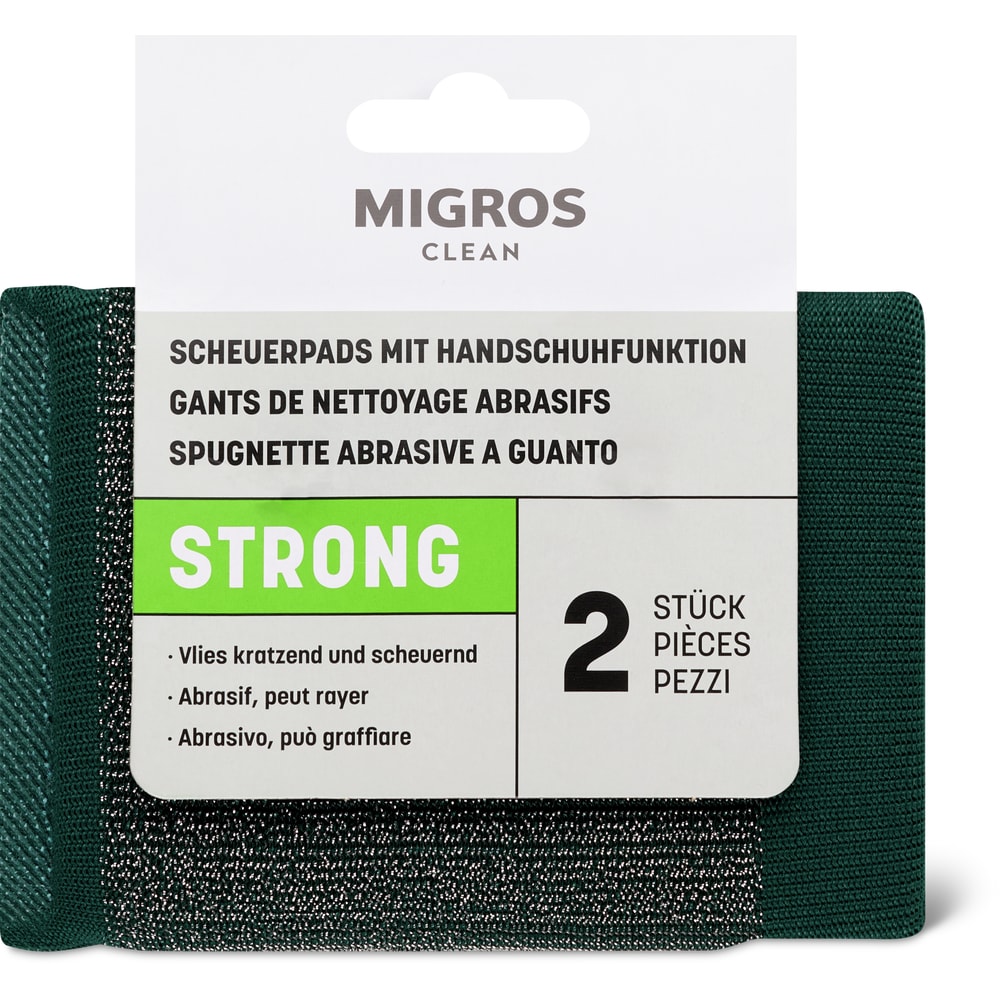 Migros Clean Scheuerpads mit Handschuhfunktion