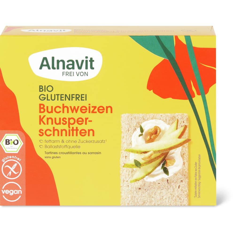Alnavit Knusperbrot Buchweizen, Bio