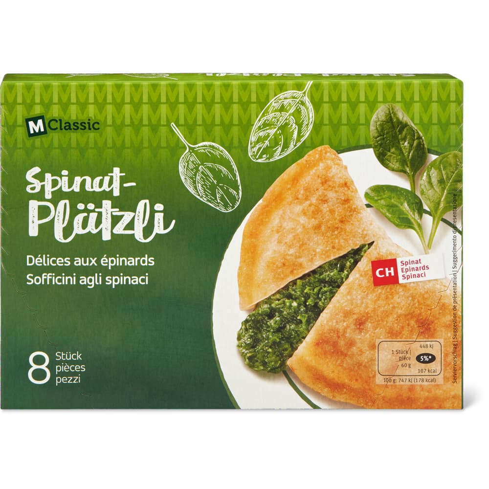 M-Classic Spinat Plätzli
