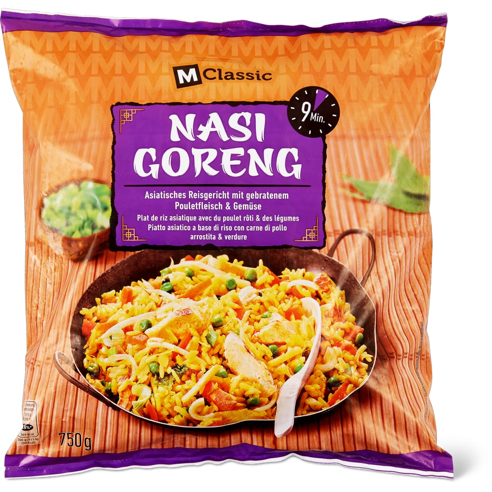 M-Classic Asiatisches Reisgericht mit gebratenem Pouletfleisch & Gemüse