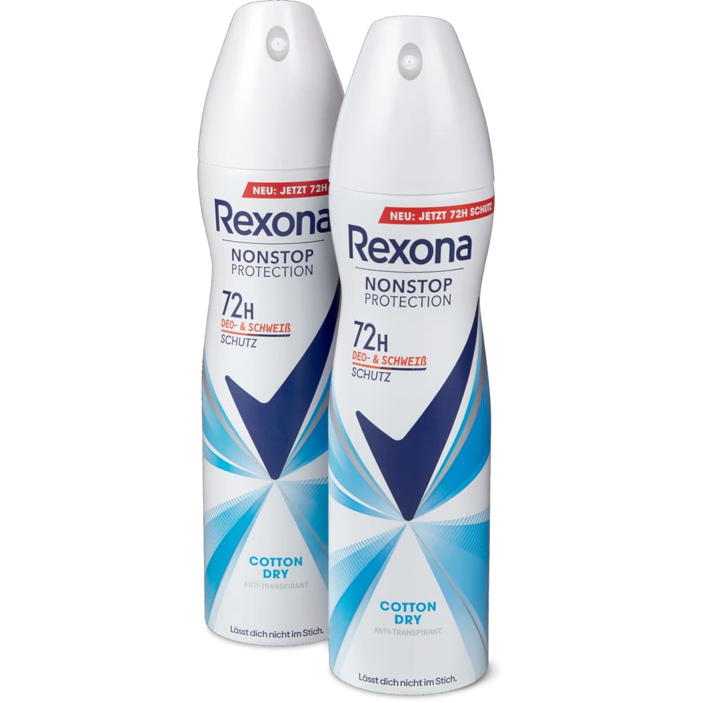 Rexona Deo Spray Cotton Dry 72h, Anti-Transpirant