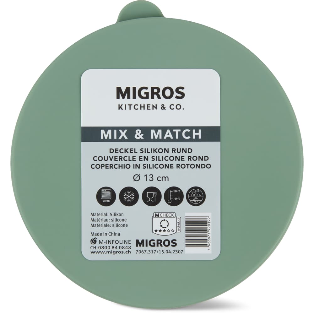 Migros Kitchen & Co. Deckel Silikon rund, ⌀ 13.5cm