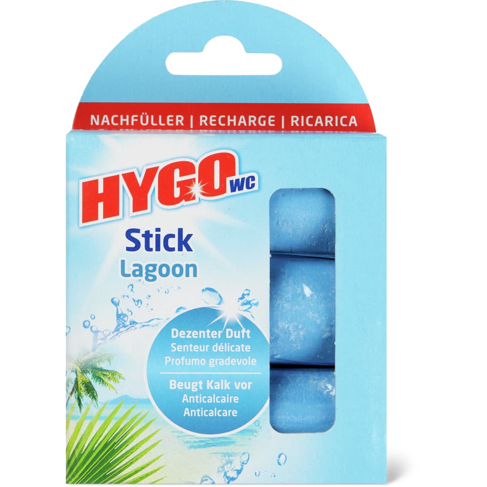 Hygo Nachfüllung für WC-Block 3 x 50g, Lagoon