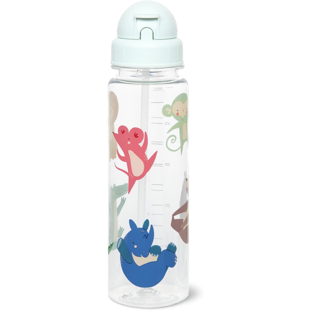 Migros Kitchen & Co. Trinkflasche Tiere, transparent, 500ml