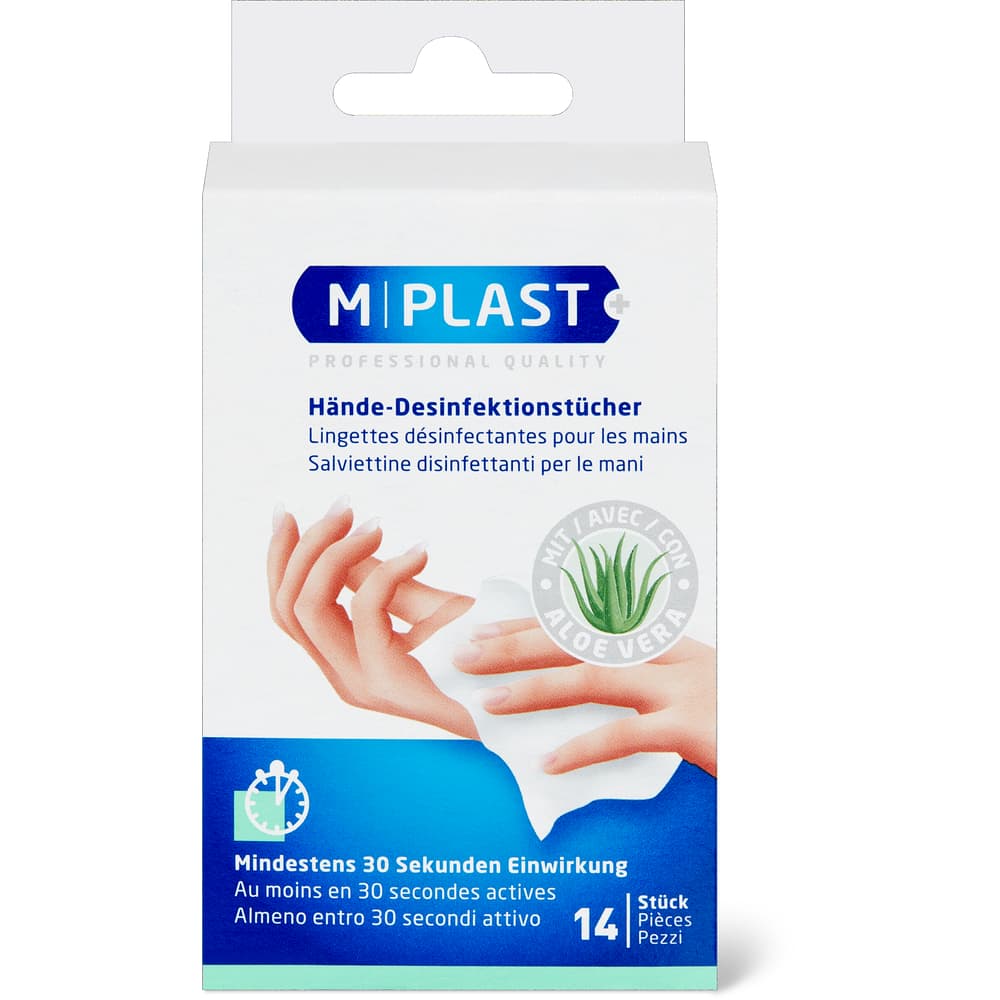 M-Plast Hände-Desinfektionstücher Aloe Vera