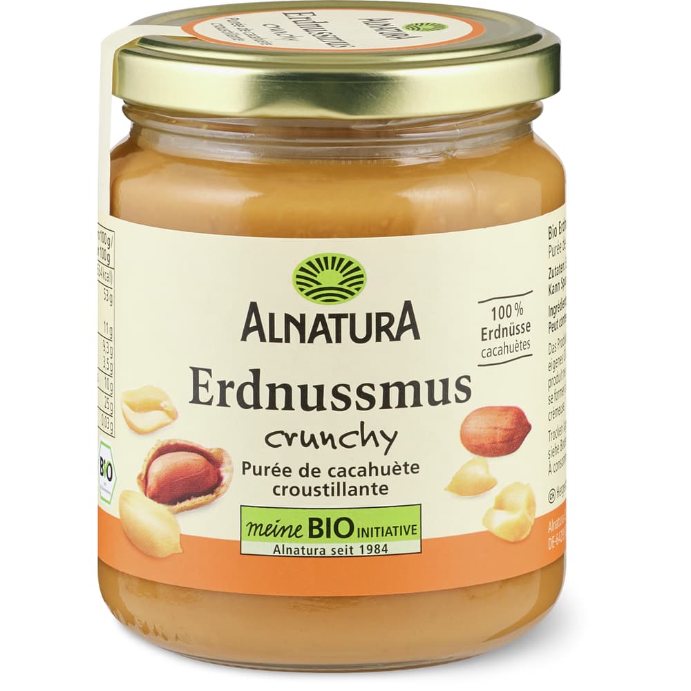 Alnatura Erdnussmus Bio, Crunchy