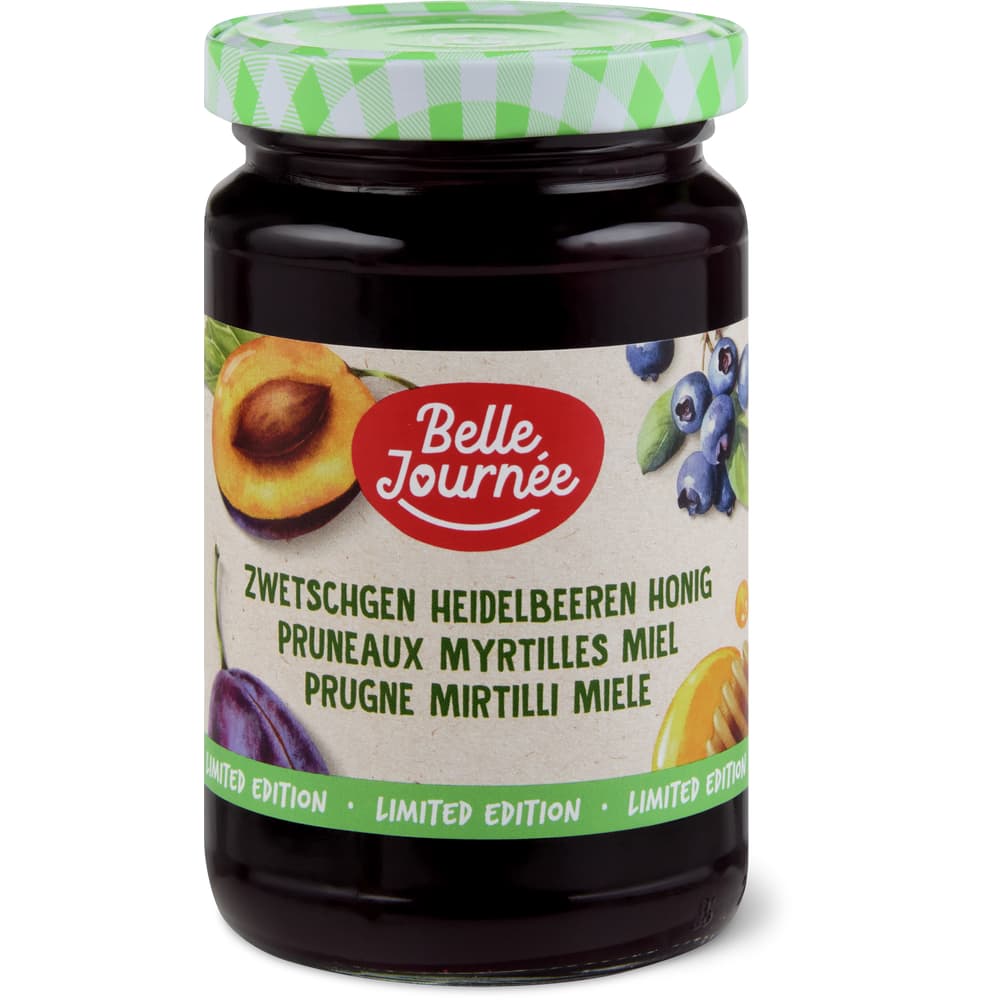 Belle Journée Konfitüre Zwetschgen, Heidelbeeren, Honig