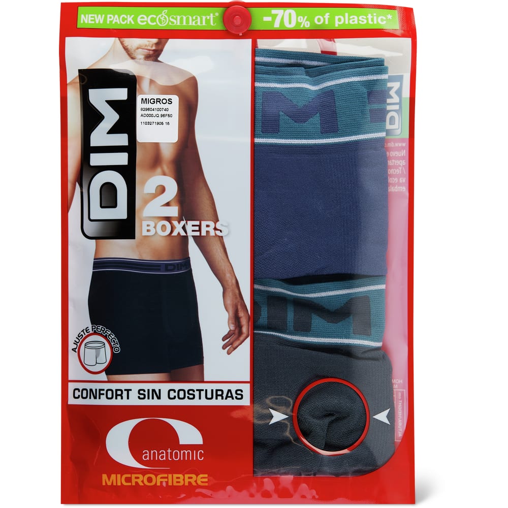 Dim Boxer A Pantaloncino Uomo – Tessuto 3D Flex In Cotone E Lycra – Traspiranti E Morbidi – Marchio Francese