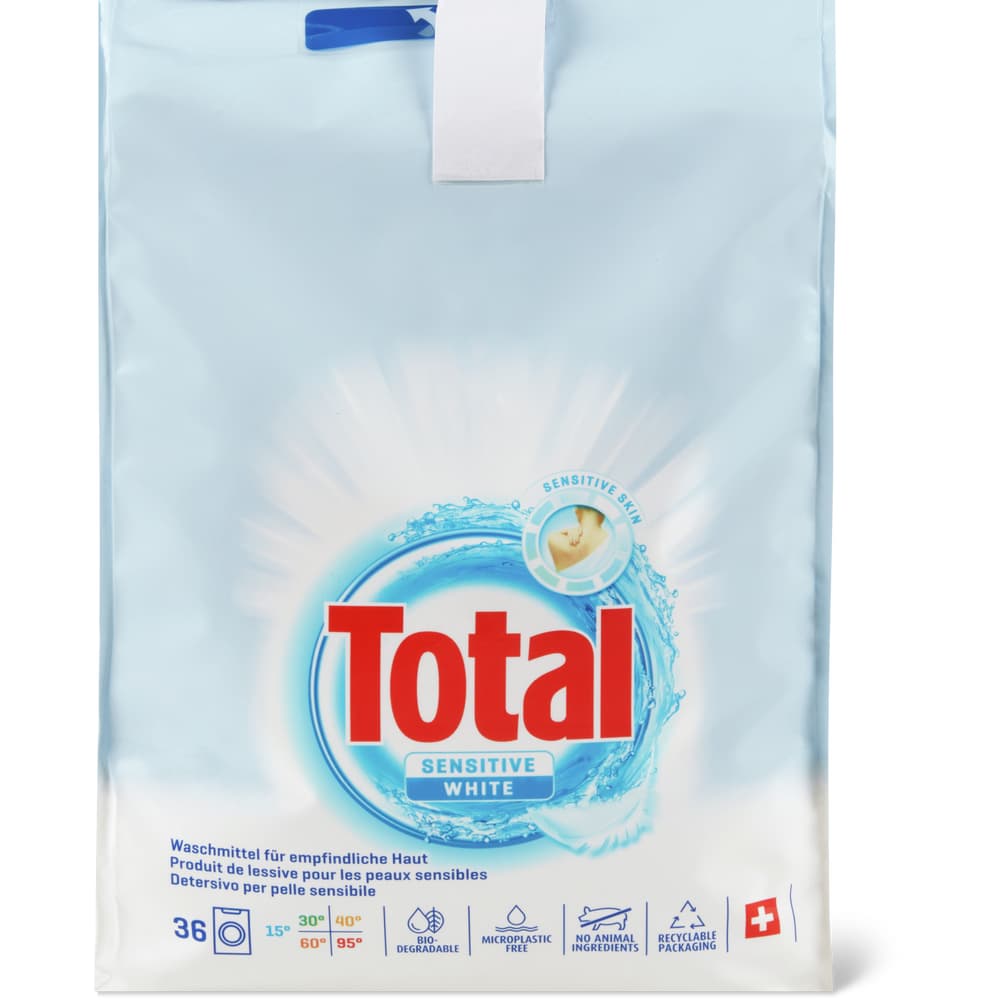 Total Sensitive White Waschpulver 36 Waschgänge
