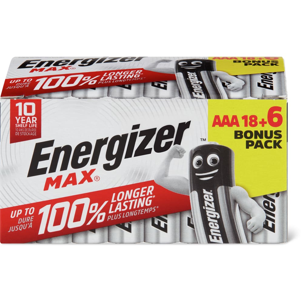 Energizer Batterien Max AAA/LR03 18+6
