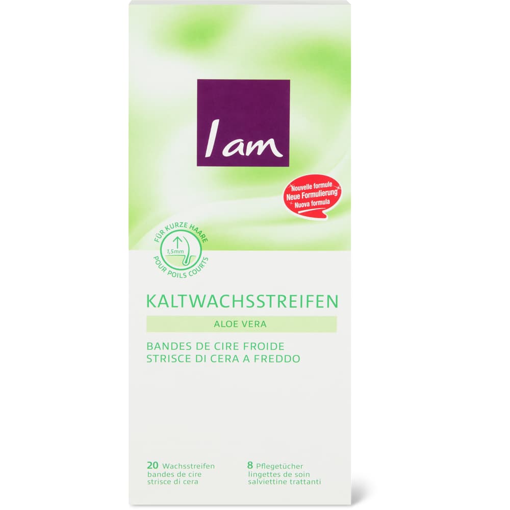 I am Hair Removal Kaltwachsstreifen Körper, Aloe Vera