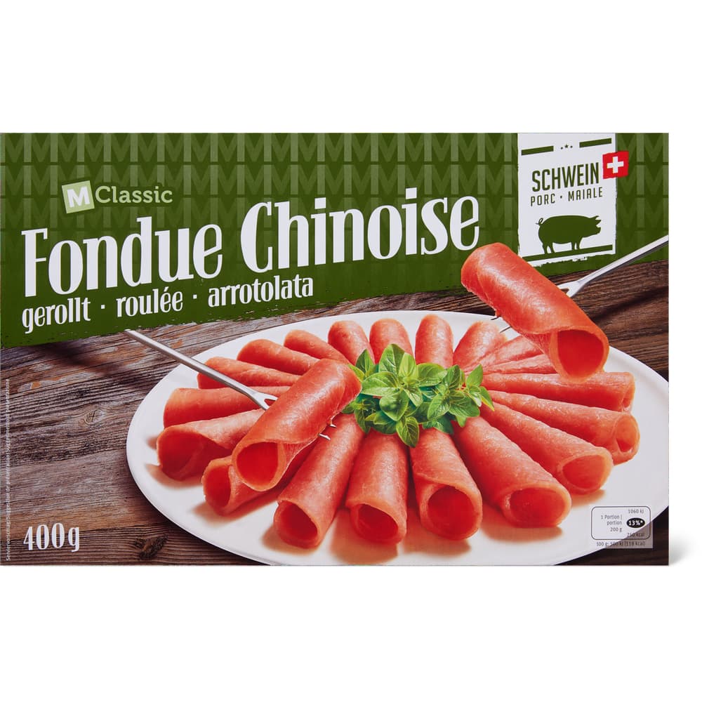 M-Classic Fondue Chinoise gerollt Rind
