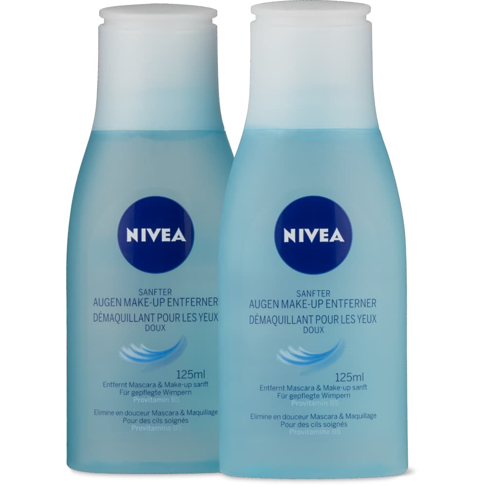 Nivea Augen Make-up Entferner mild, entfernt sanft Mascara & Make-up, für gepflegte Wimpern