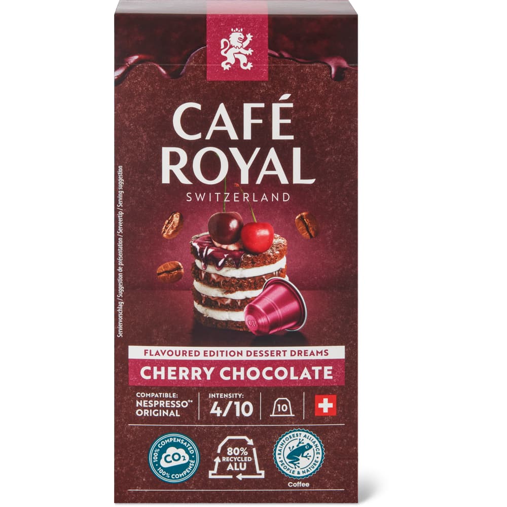 Café Royal Kaffee-Kapseln aus Aluminium Chocolate cherry - Intensität 4/10