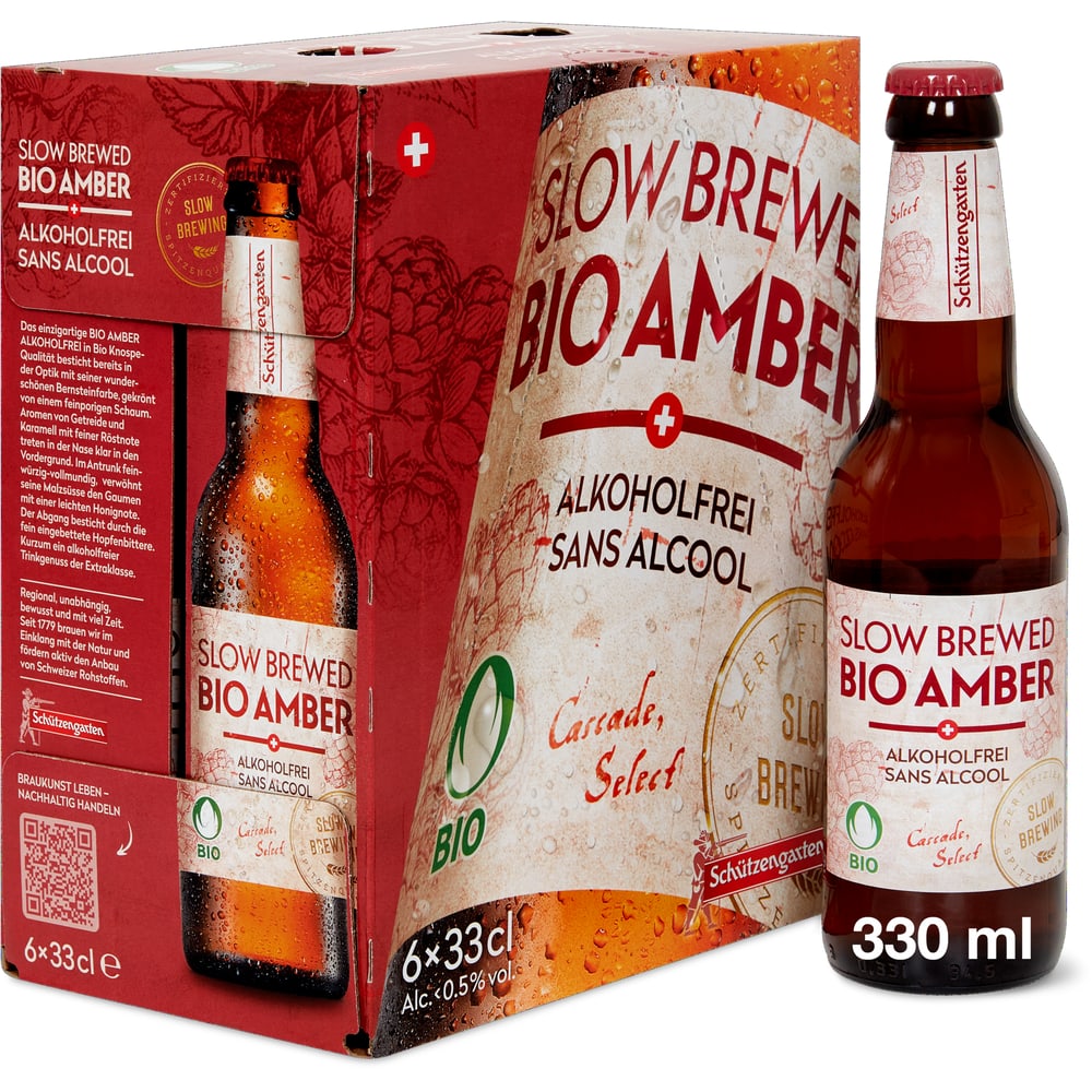 Schützengarten Bio Amberbier alkoholfrei