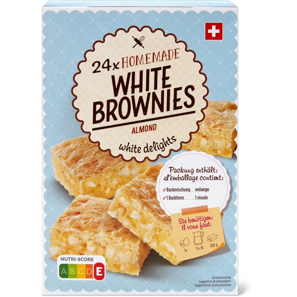 Homemade Backmischung White Brownies