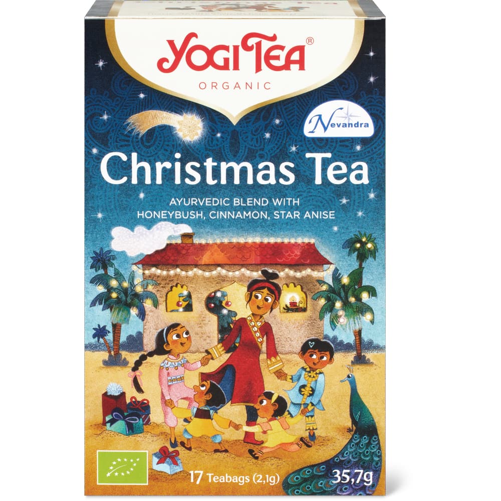 Yogi Tea Gewürztee Christmas Tea Bio, Honigbusch, Zimt & Sternanis