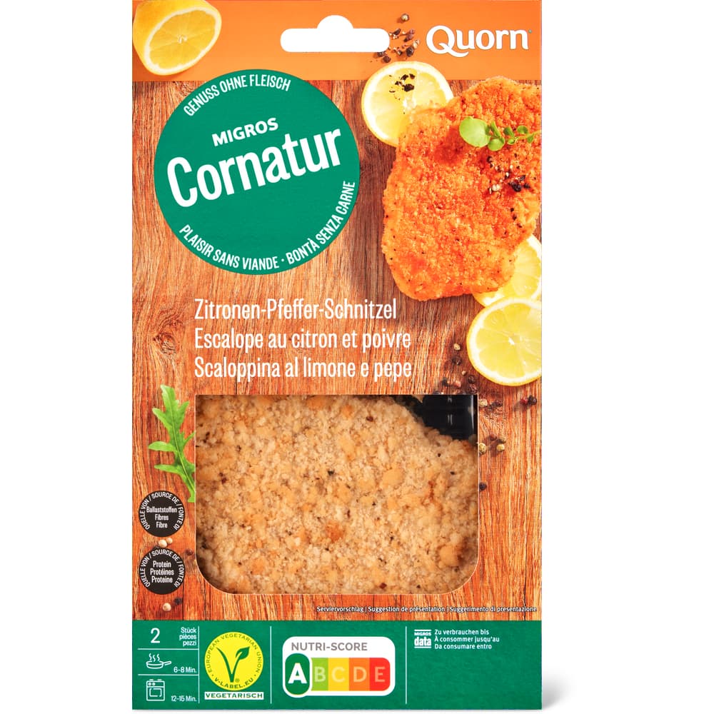 Cornatur Quorn Zitronen-Pfeffer-Schnitzel