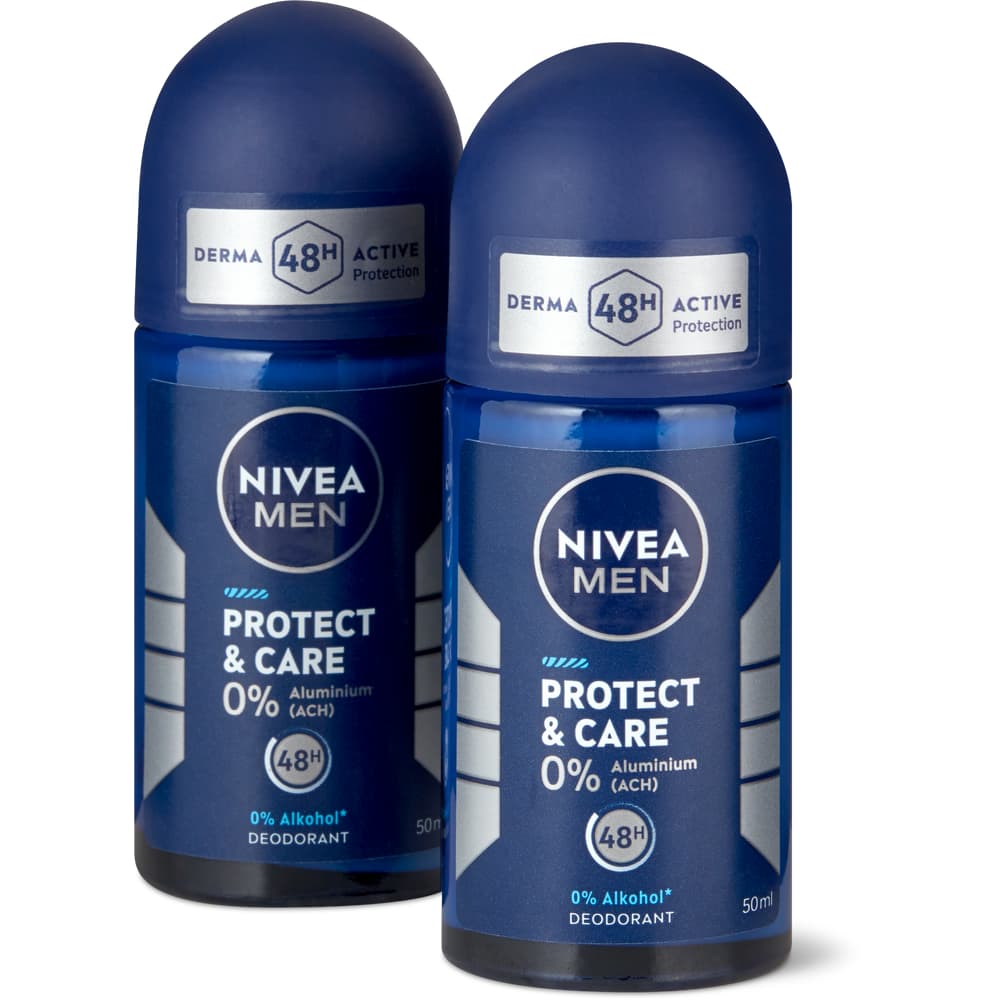 Nivea Men Deo Roll-on Protect & Care 0% Aluminium, 0% Alkohol, 48h