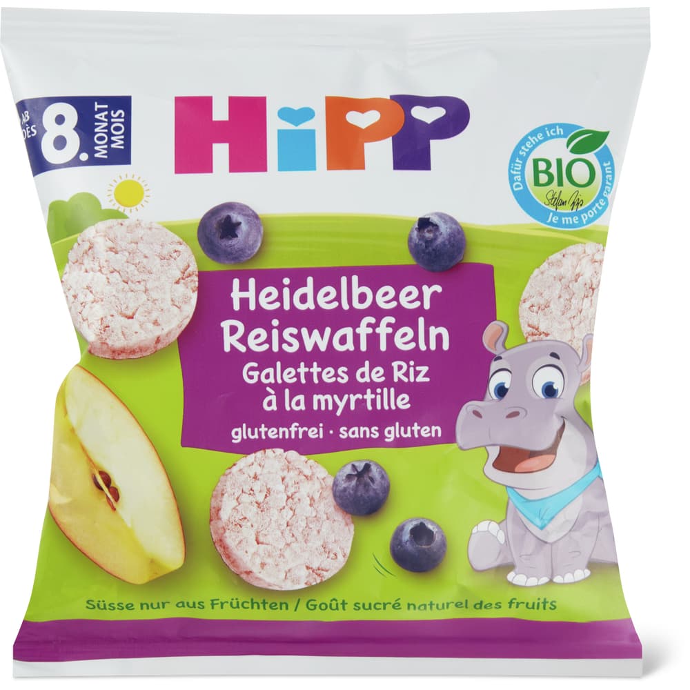 HiPP Bio Heidelbeer Reiswaffeln Ab 8 Monaten