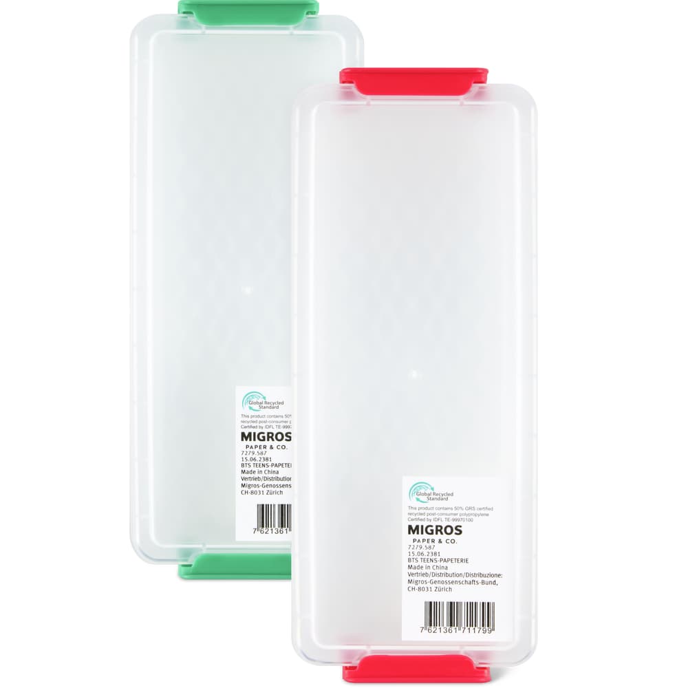 Migros Paper & Co. Stiftebox mit Verschluss Assortiert