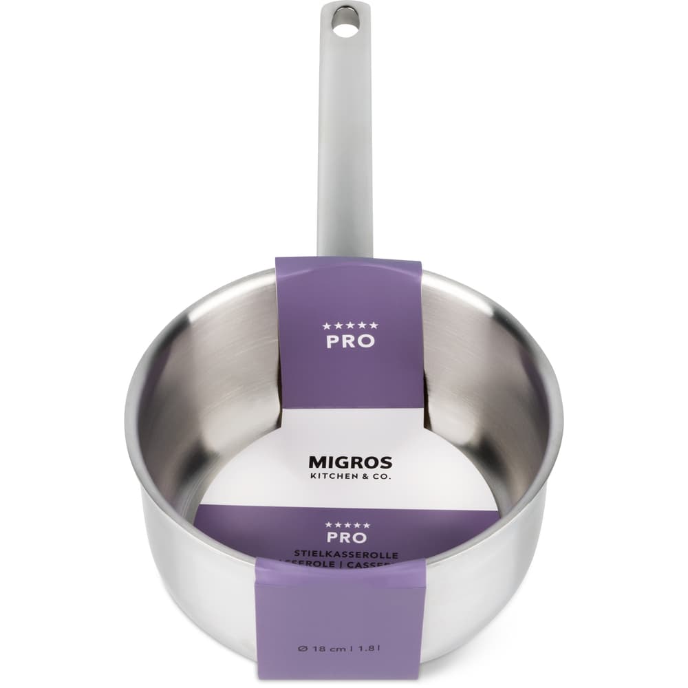 Migros Kitchen & Co. Pro Stielkasserolle Ø 18 cm, 1.5 L