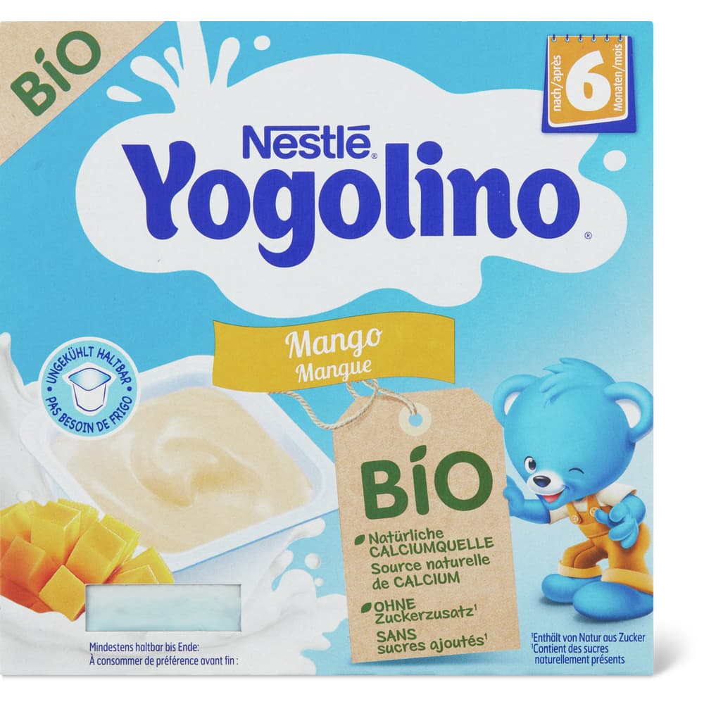Nestlé Bio Yogolino Milchdessert mit Mango und Quark Ab 6 Monaten