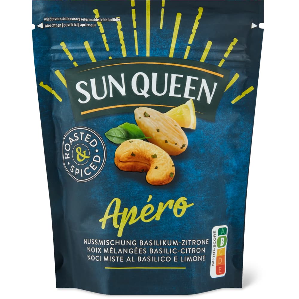 Sun Queen Premium Nuts Nussmischung Basilikum-Zitrone