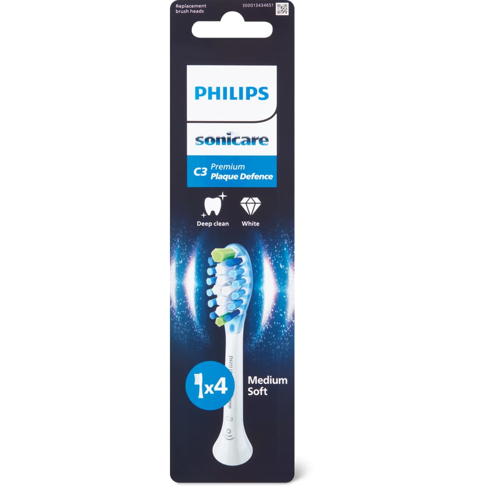 Philips sonicare C3 Premium Plaque Defence Aufsteckbürsten Medium Soft weiss HX9044/87